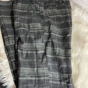 Burning Torch Boutique Plaid Mid Rise Pants Sz 6